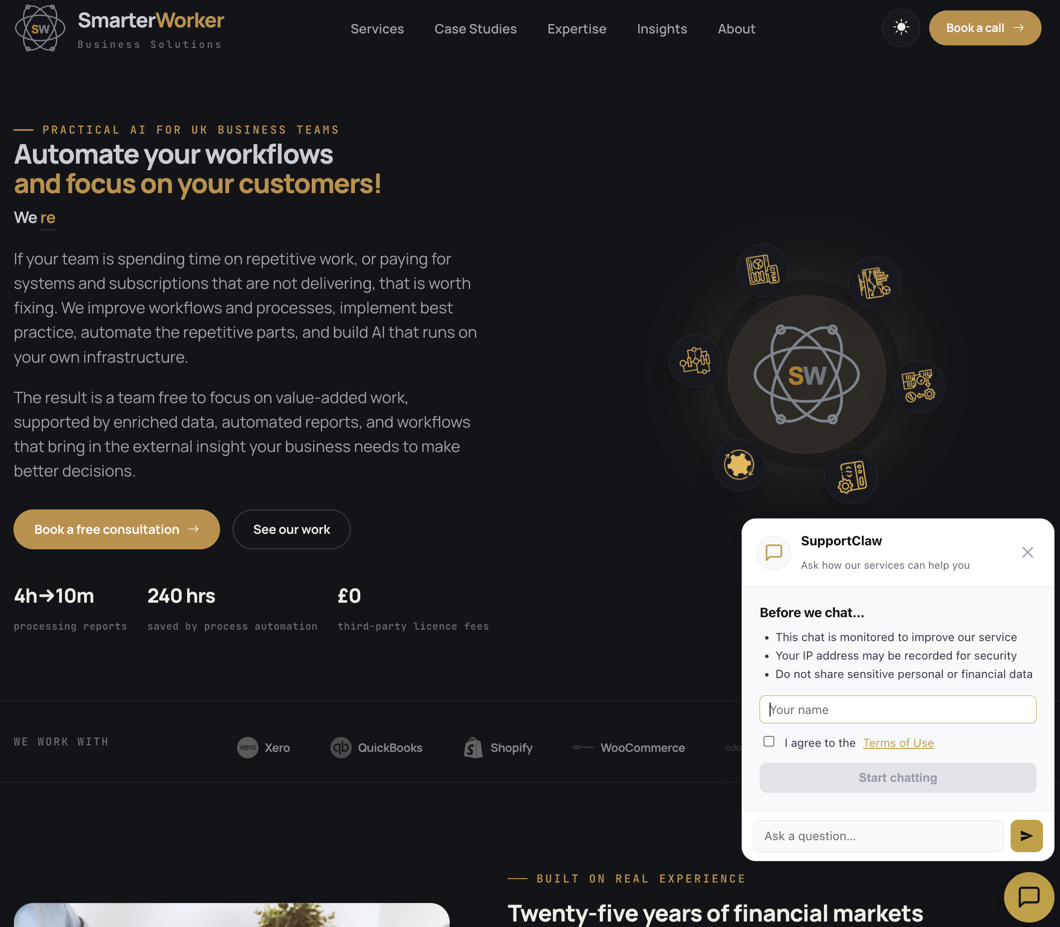 SupportClaw — AI support widget with founder takeover and lead capture